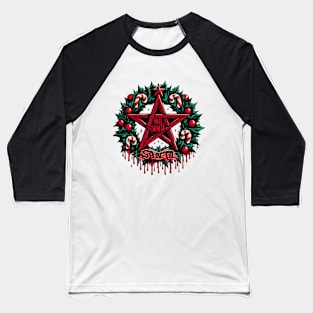 Hail Santa - Pantagram Baseball T-Shirt